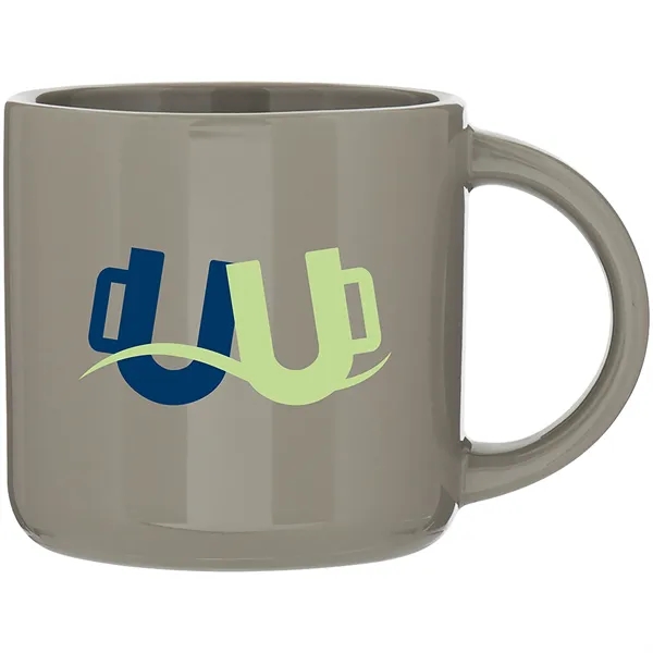 14 oz ceramic mug with glossy colored exterior and glossy colored... from ASI 51197 ETS Express, LLC