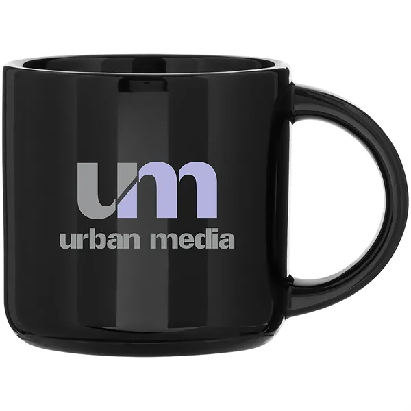 14 oz ceramic mug with glossy colored exterior and glossy colored... from ASI 51197 ETS Express, LLC