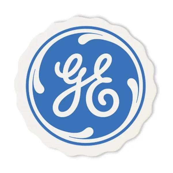 3.625" round 40 point high density pulpboard drink coaster with scalloped... from ASI 91880 Tranter Graphics Inc