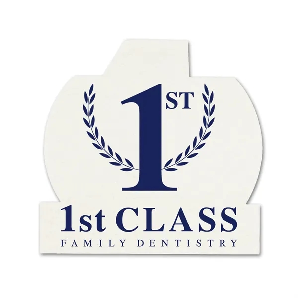 3.5" 40 point pulpboard beverage coaster with "number one" design.... from ASI 91880 Tranter Graphics Inc