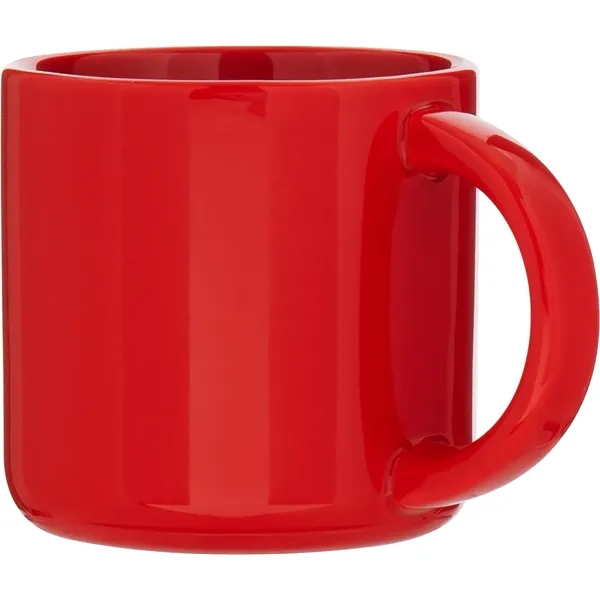 14 oz ceramic mug with glossy colored exterior and glossy colored... from ASI 51197 ETS Express, LLC