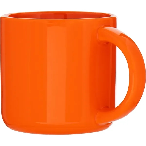 14 oz ceramic mug with glossy colored exterior and glossy colored... from ASI 51197 ETS Express, LLC