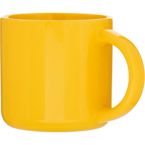 14 oz ceramic mug with glossy colored exterior and glossy colored... from ASI 51197 ETS Express, LLC
