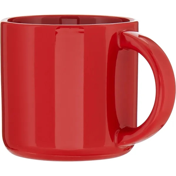 14 oz ceramic mug with glossy colored exterior and glossy colored... from ASI 51197 ETS Express, LLC