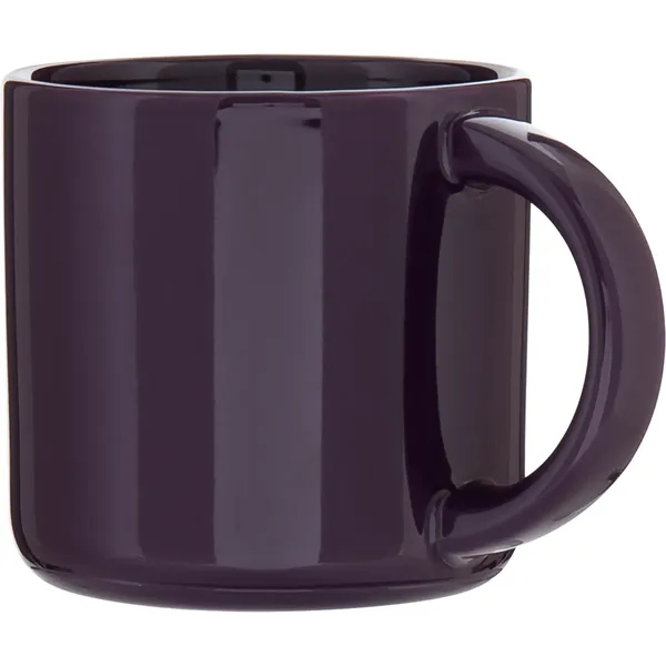 14 oz ceramic mug with glossy colored exterior and glossy colored... from ASI 51197 ETS Express, LLC