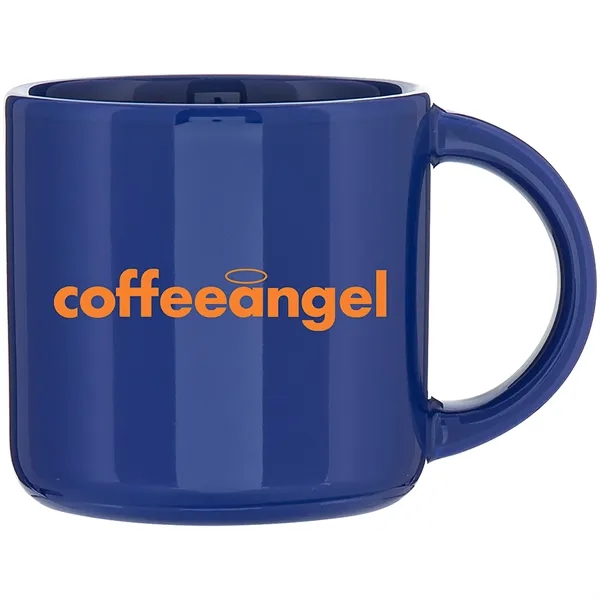 14 oz ceramic mug with glossy colored exterior and glossy colored... from ASI 51197 ETS Express, LLC