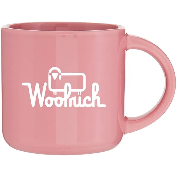 14 oz ceramic mug with glossy colored exterior and glossy colored... from ASI 51197 ETS Express, LLC