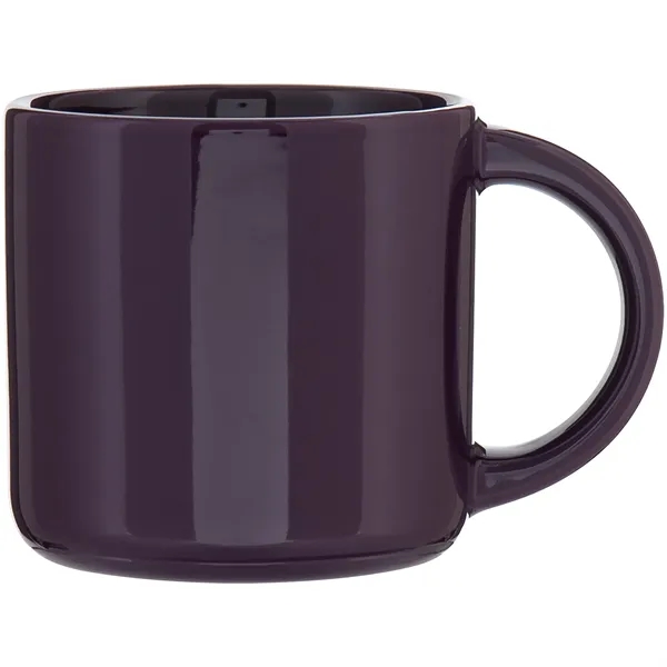 14 oz ceramic mug with glossy colored exterior and glossy colored... from ASI 51197 ETS Express, LLC