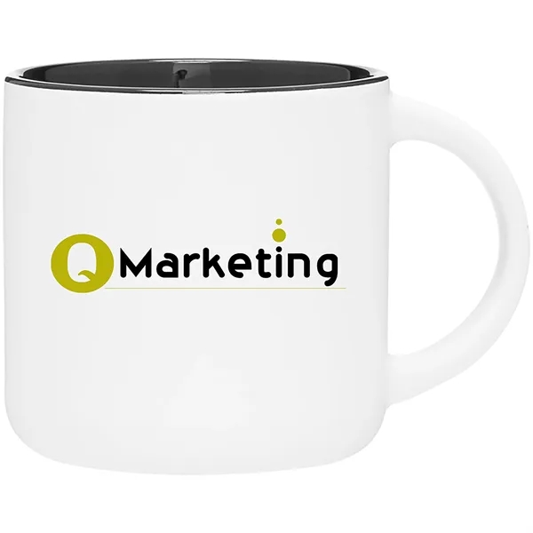 14 oz ceramic mug with a matte exterior and glossy colored... from ASI 51197 ETS Express, LLC