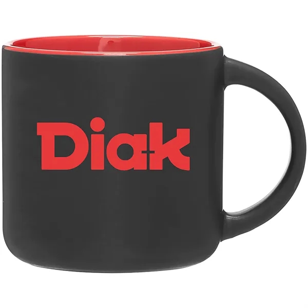 14 oz ceramic mug with a matte exterior and glossy colored... from ASI 51197 ETS Express, LLC