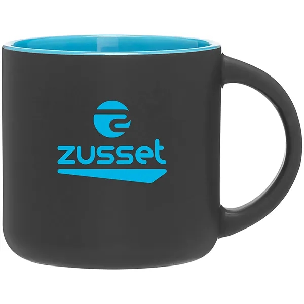 14 oz ceramic mug with a matte exterior and glossy colored... from ASI 51197 ETS Express, LLC