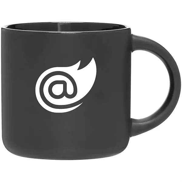14 oz ceramic mug with a matte exterior and glossy colored... from ASI 51197 ETS Express, LLC
