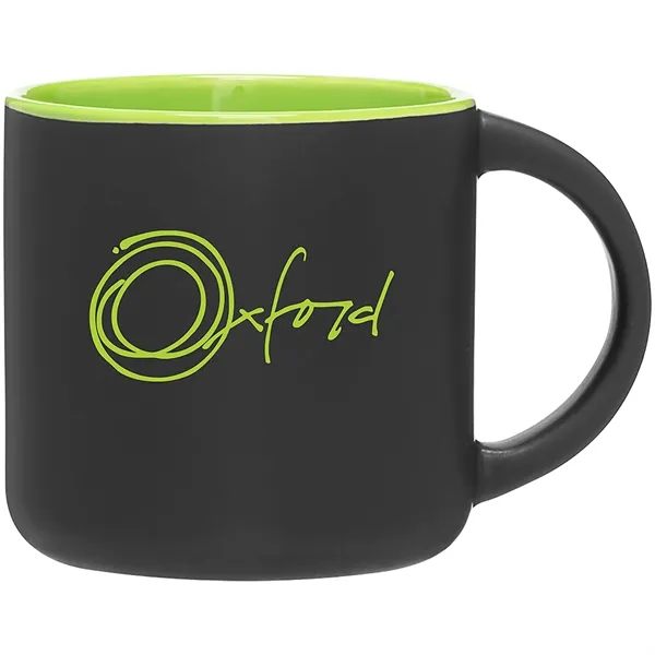 14 oz ceramic mug with a matte exterior and glossy colored... from ASI 51197 ETS Express, LLC