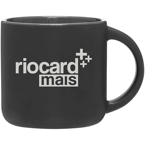14 oz ceramic mug with a matte exterior and glossy colored... from ASI 51197 ETS Express, LLC