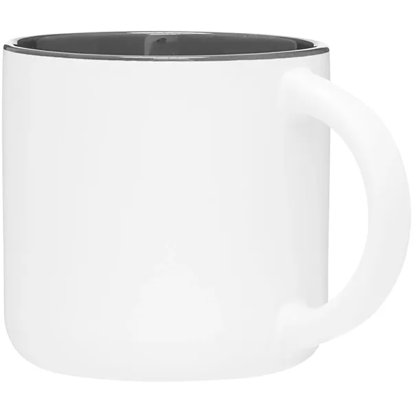 14 oz ceramic mug with a matte exterior and glossy colored... from ASI 51197 ETS Express, LLC