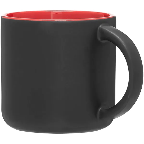 14 oz ceramic mug with a matte exterior and glossy colored... from ASI 51197 ETS Express, LLC