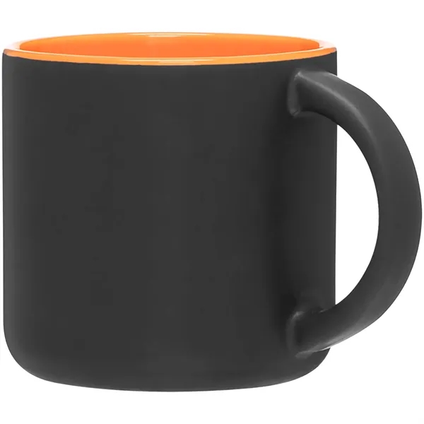 14 oz ceramic mug with a matte exterior and glossy colored... from ASI 51197 ETS Express, LLC