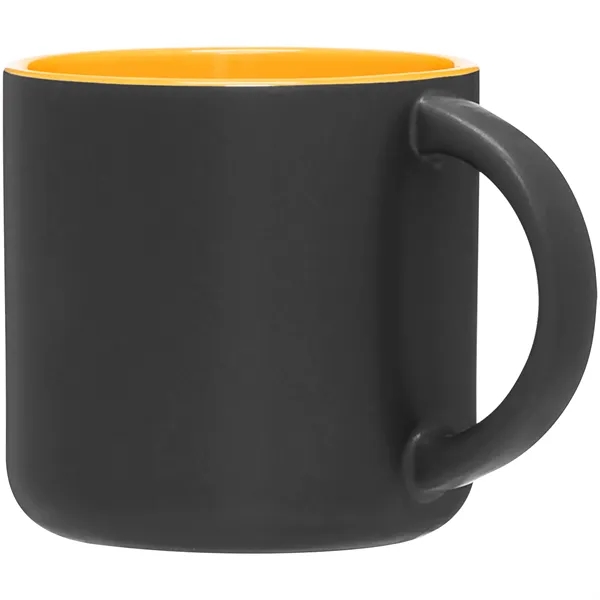 14 oz ceramic mug with a matte exterior and glossy colored... from ASI 51197 ETS Express, LLC