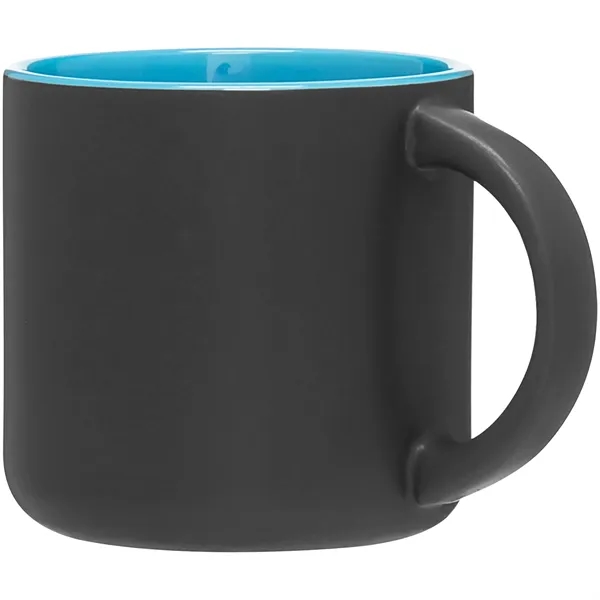 14 oz ceramic mug with a matte exterior and glossy colored... from ASI 51197 ETS Express, LLC