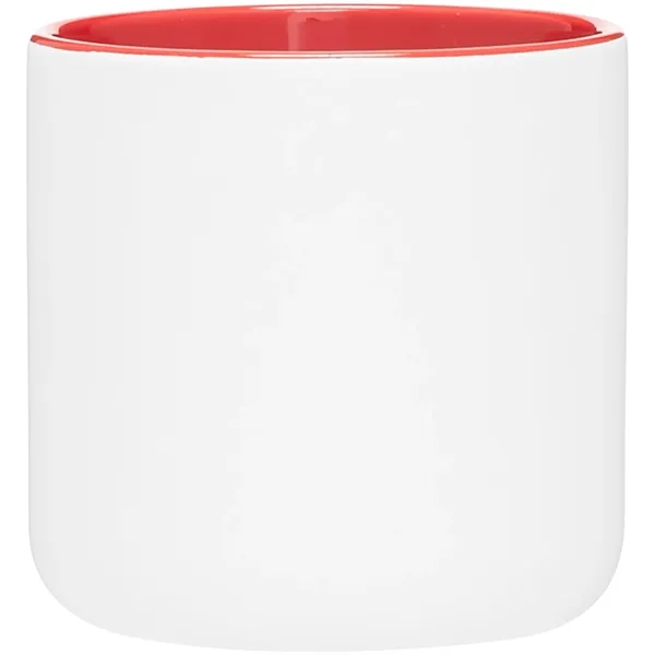14 oz ceramic mug with a matte exterior and glossy colored... from ASI 51197 ETS Express, LLC