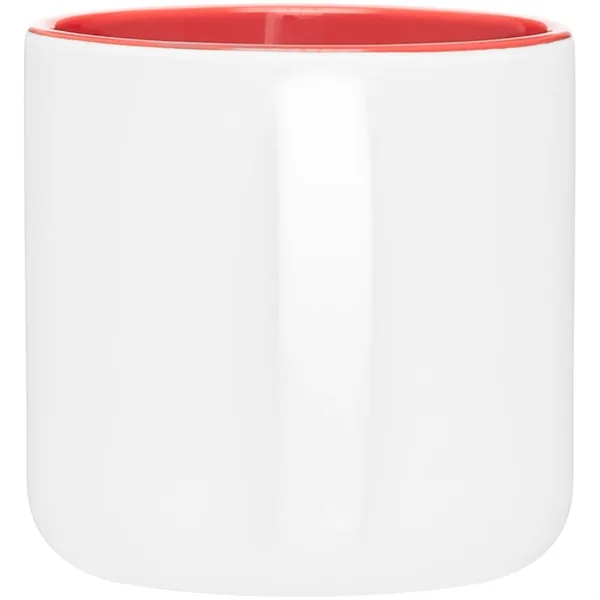 14 oz ceramic mug with a matte exterior and glossy colored... from ASI 51197 ETS Express, LLC