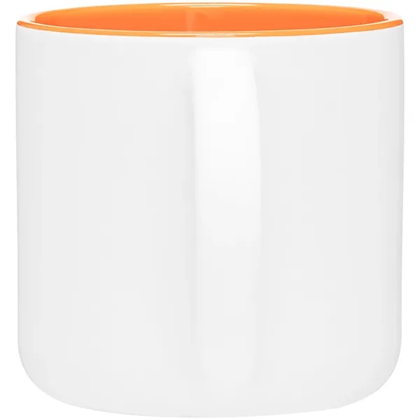 14 oz ceramic mug with a matte exterior and glossy colored... from ASI 51197 ETS Express, LLC