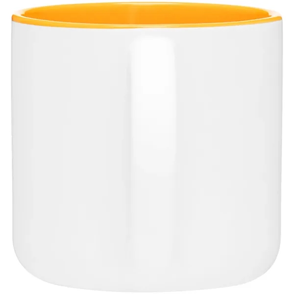 14 oz ceramic mug with a matte exterior and glossy colored... from ASI 51197 ETS Express, LLC