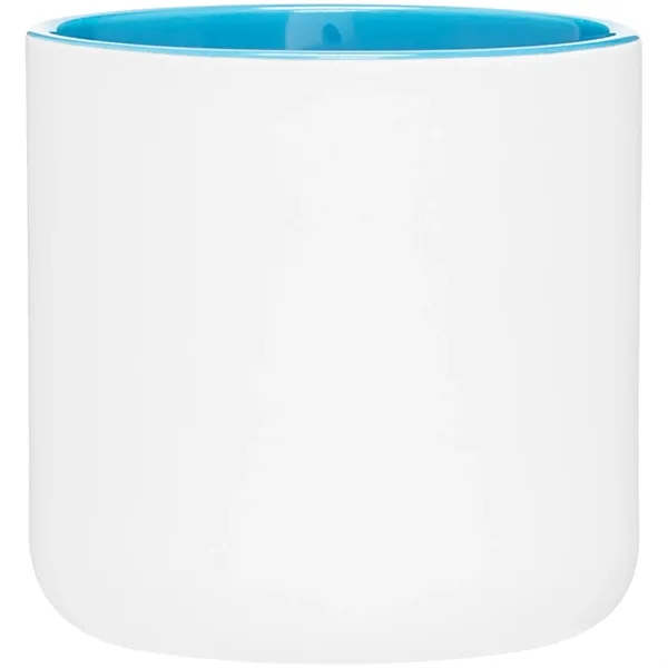 14 oz ceramic mug with a matte exterior and glossy colored... from ASI 51197 ETS Express, LLC