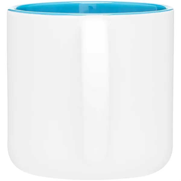 14 oz ceramic mug with a matte exterior and glossy colored... from ASI 51197 ETS Express, LLC