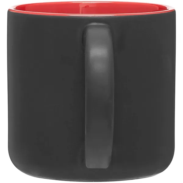 14 oz ceramic mug with a matte exterior and glossy colored... from ASI 51197 ETS Express, LLC