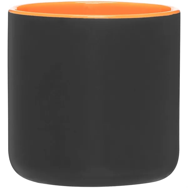 14 oz ceramic mug with a matte exterior and glossy colored... from ASI 51197 ETS Express, LLC