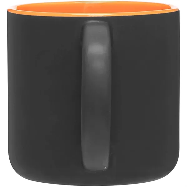 14 oz ceramic mug with a matte exterior and glossy colored... from ASI 51197 ETS Express, LLC