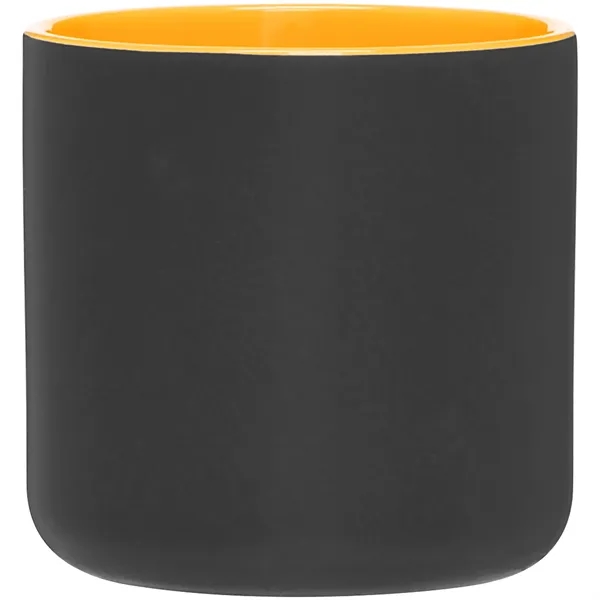 14 oz ceramic mug with a matte exterior and glossy colored... from ASI 51197 ETS Express, LLC