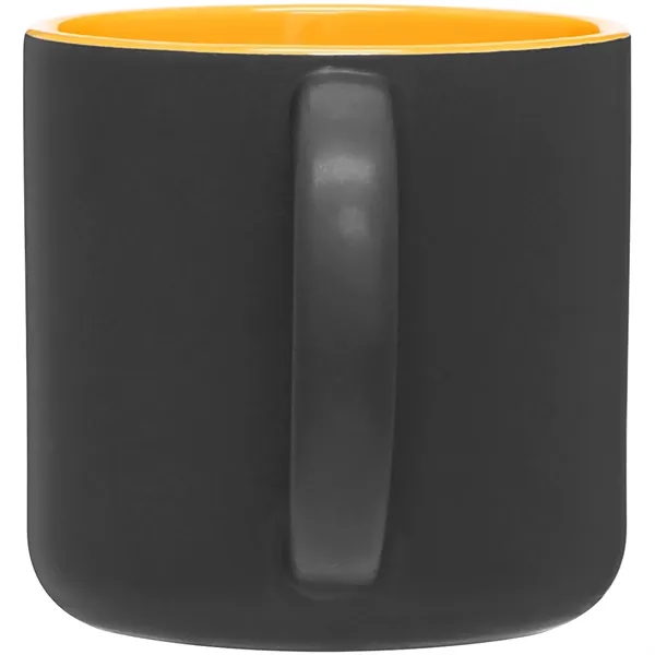 14 oz ceramic mug with a matte exterior and glossy colored... from ASI 51197 ETS Express, LLC