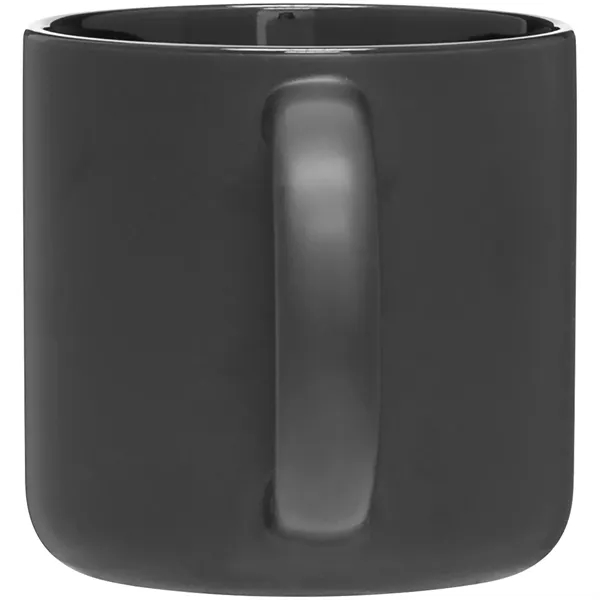 14 oz ceramic mug with a matte exterior and glossy colored... from ASI 51197 ETS Express, LLC