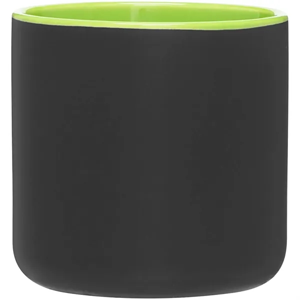 14 oz ceramic mug with a matte exterior and glossy colored... from ASI 51197 ETS Express, LLC
