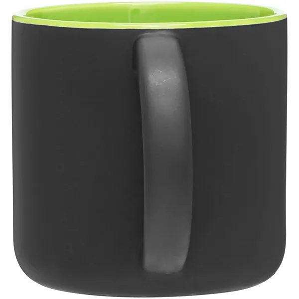 14 oz ceramic mug with a matte exterior and glossy colored... from ASI 51197 ETS Express, LLC