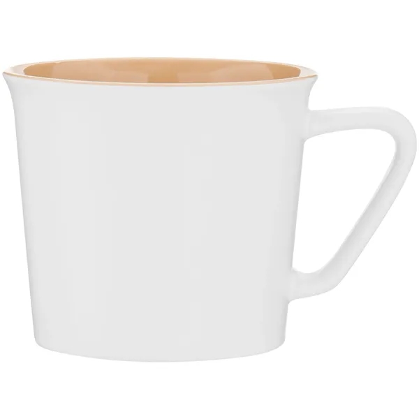 11 oz ceramic mug with glossy colored exterior and matching glossy... from ASI 51197 ETS Express, LLC