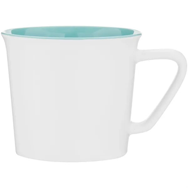 11 oz ceramic mug with glossy colored exterior and matching glossy... from ASI 51197 ETS Express, LLC