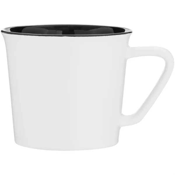 11 oz ceramic mug with glossy colored exterior and matching glossy... from ASI 51197 ETS Express, LLC