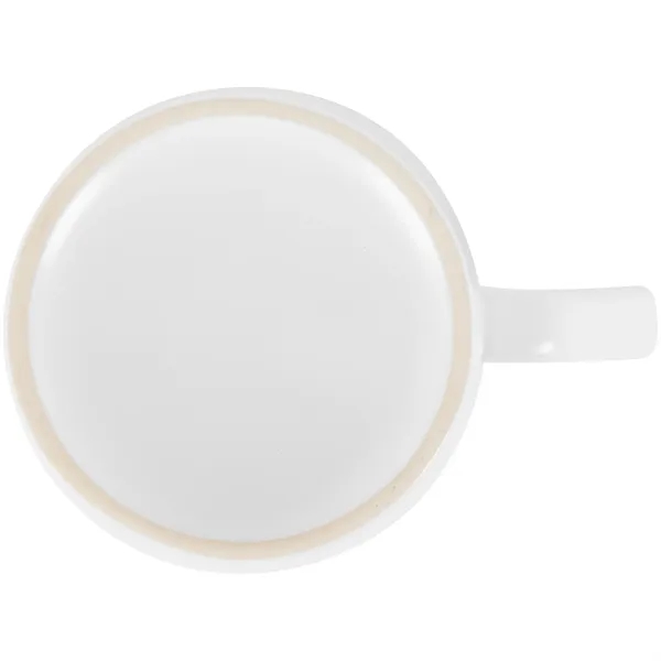 11 oz ceramic mug with glossy colored exterior and matching glossy... from ASI 51197 ETS Express, LLC