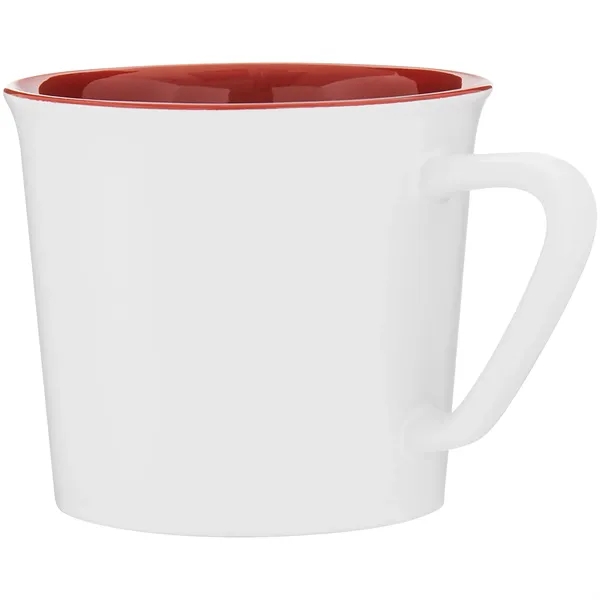 11 oz ceramic mug with glossy colored exterior and matching glossy... from ASI 51197 ETS Express, LLC