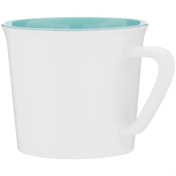 11 oz ceramic mug with glossy colored exterior and matching glossy... from ASI 51197 ETS Express, LLC