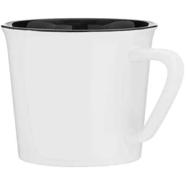 11 oz ceramic mug with glossy colored exterior and matching glossy... from ASI 51197 ETS Express, LLC