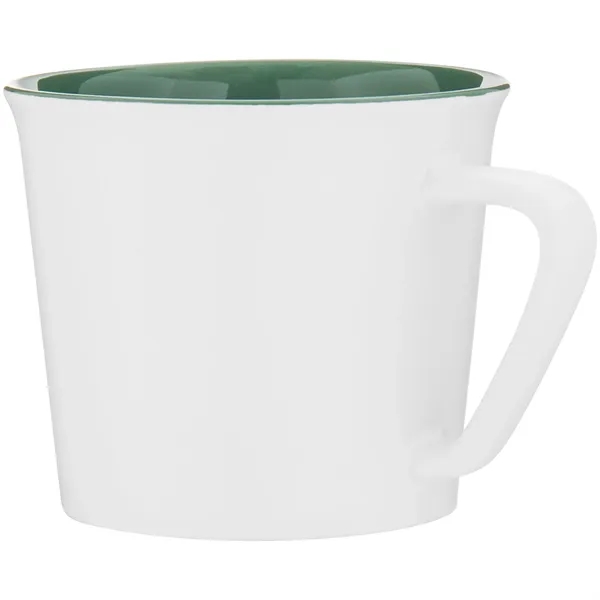 11 oz ceramic mug with glossy colored exterior and matching glossy... from ASI 51197 ETS Express, LLC