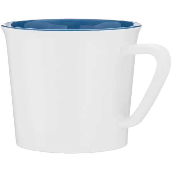 11 oz ceramic mug with glossy colored exterior and matching glossy... from ASI 51197 ETS Express, LLC