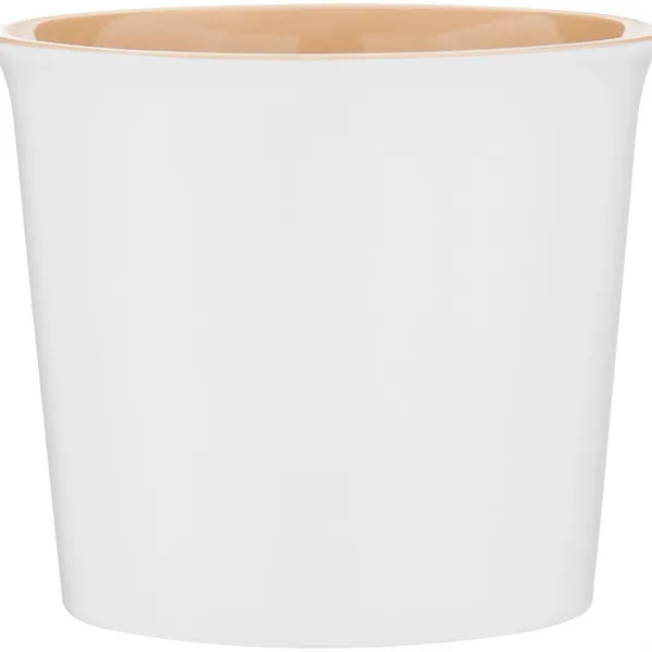 11 oz ceramic mug with glossy colored exterior and matching glossy... from ASI 51197 ETS Express, LLC
