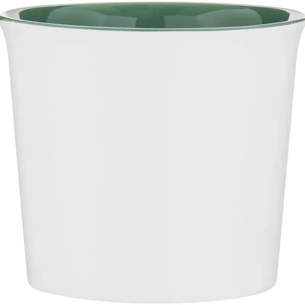 11 oz ceramic mug with glossy colored exterior and matching glossy... from ASI 51197 ETS Express, LLC
