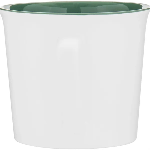 11 oz ceramic mug with glossy colored exterior and matching glossy... from ASI 51197 ETS Express, LLC