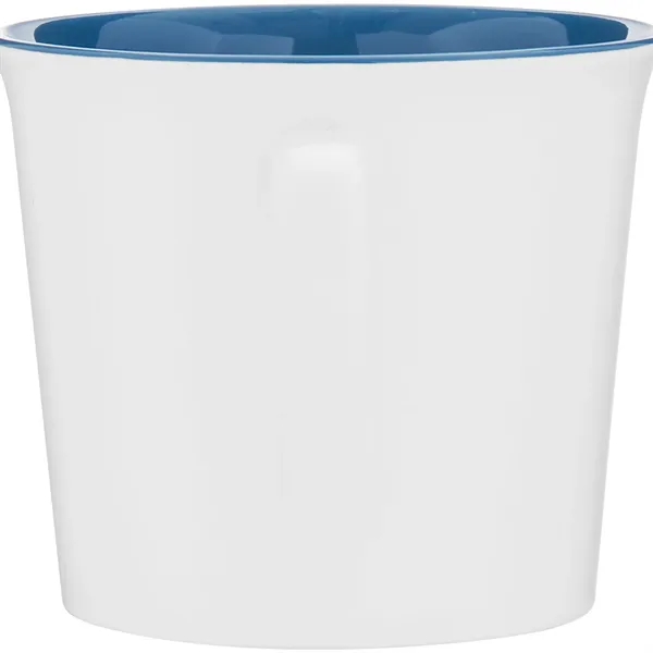 11 oz ceramic mug with glossy colored exterior and matching glossy... from ASI 51197 ETS Express, LLC